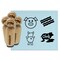 Pig Oink Butt Funny Bacon Rubber Stamp Set for Stamping Crafting Planners